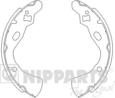 Nipparts J3503030 - Brake Shoe Set autospares.lv