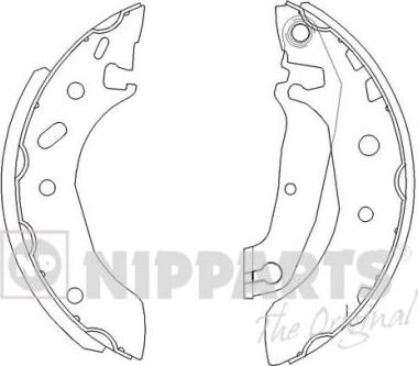 Nipparts J3503038 - Brake Shoe Set autospares.lv