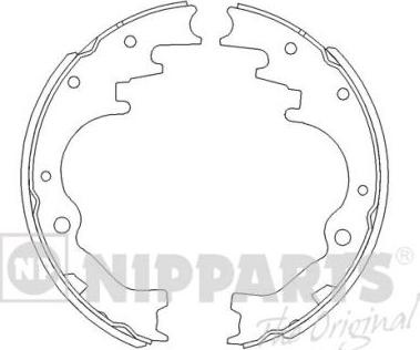 Nipparts J3503033 - Brake Shoe Set autospares.lv