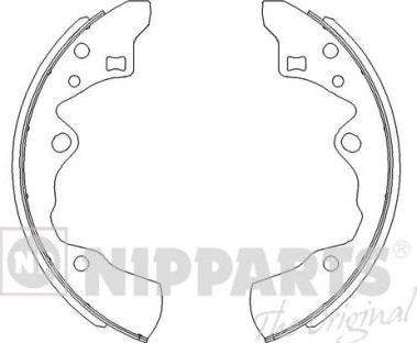 Nipparts J3503029 - Brake Shoe Set autospares.lv