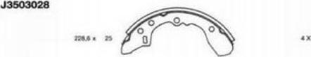 Nipparts J3503028 - Brake Shoe Set autospares.lv