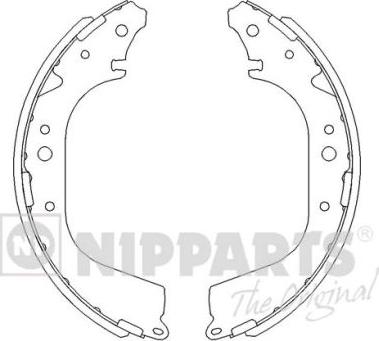 Nipparts J3502005 - Brake Shoe Set autospares.lv