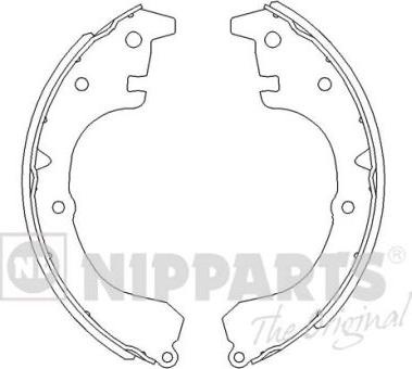 Nipparts J3502006 - Brake Shoe Set autospares.lv