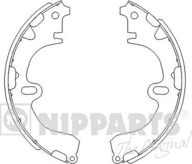 Nipparts J3502001 - Brake Shoe Set autospares.lv