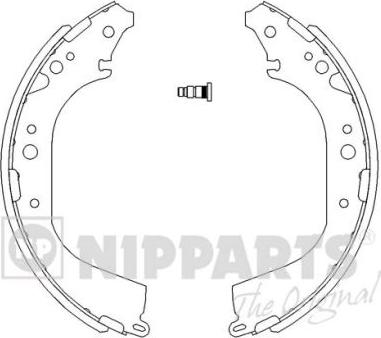 Nipparts J3502039 - Brake Shoe Set autospares.lv