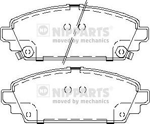 Nipparts J3604048 - Brake Pad Set, disc brake autospares.lv