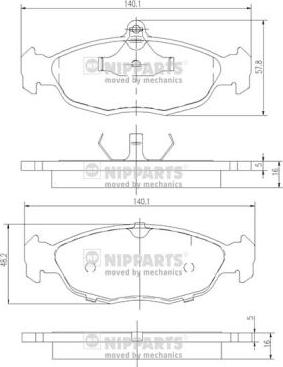 FTE BL1299B1 - Brake Pad Set, disc brake autospares.lv