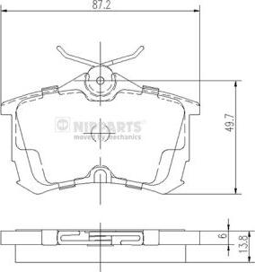 Klaxcar France 24575z - Brake Pad Set, disc brake autospares.lv