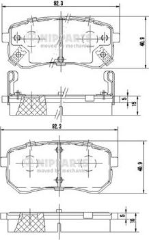 BENDIX 510540 - Brake Pad Set, disc brake autospares.lv