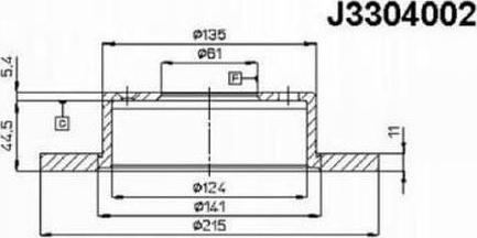 Nipparts J3304002 - Brake Disc autospares.lv