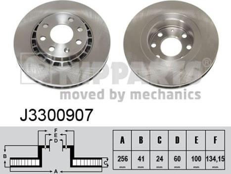 Nipparts J3300907 - Brake Disc autospares.lv