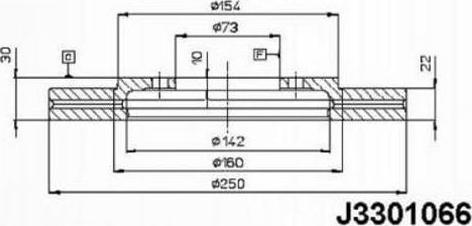 Nipparts J3301066 - Brake Disc autospares.lv