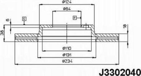 Nipparts J3302040 - Brake Disc autospares.lv