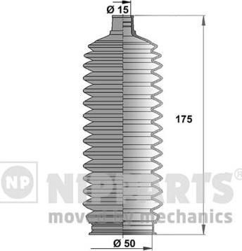 Nipparts J2846008 - Bellow Set, steering autospares.lv