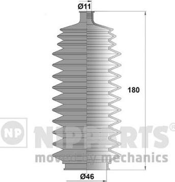 Nipparts J2841011 - Bellow Set, steering autospares.lv