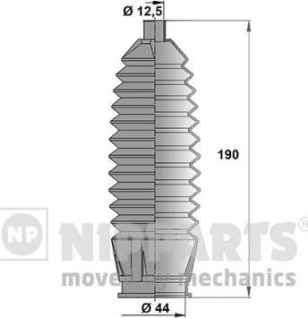 Nipparts J2854005 - Bellow Set, steering autospares.lv