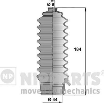 Nipparts J2854000 - Bellow Set, steering autospares.lv