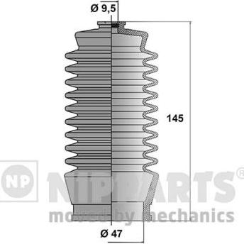 Nipparts J2852002 - Bellow Set, steering autospares.lv