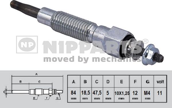 Nipparts N5715024 - Glow Plug autospares.lv