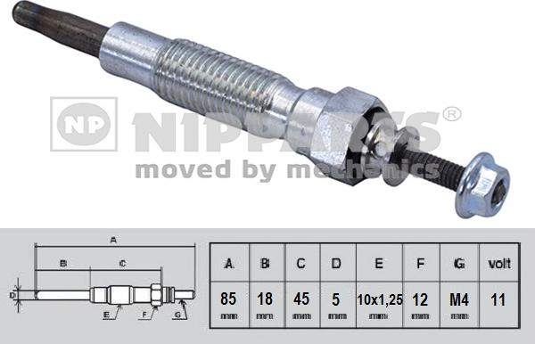 Nipparts N5715021 - Glow Plug autospares.lv