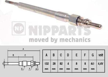 Nipparts N5710504 - Glow Plug autospares.lv