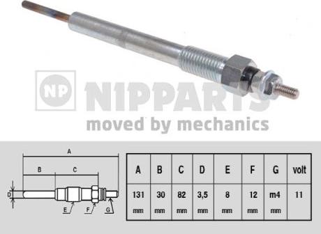 Nipparts N5710505 - Glow Plug autospares.lv