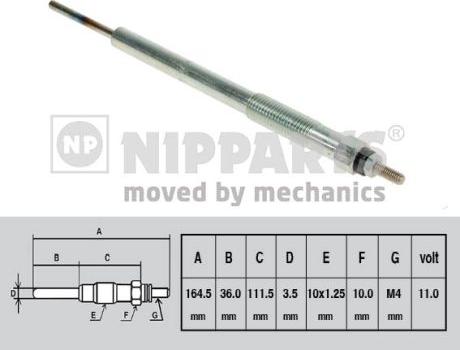 Nipparts N5710304 - Glow Plug autospares.lv