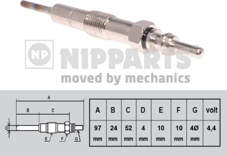 Nipparts N5711035 - Glow Plug autospares.lv