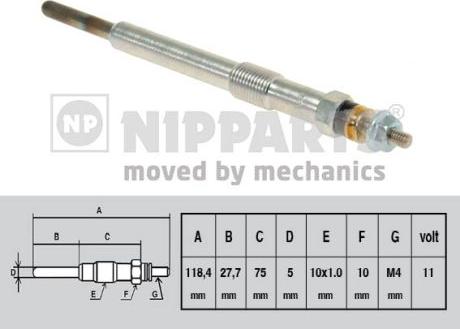 Nipparts N5718004 - Glow Plug autospares.lv
