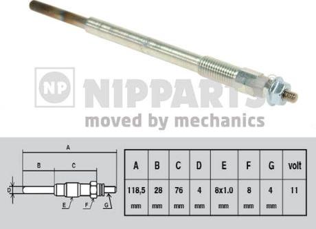 Nipparts N5713014 - Glow Plug autospares.lv