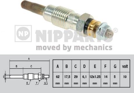 Nipparts N5713013 - Glow Plug autospares.lv