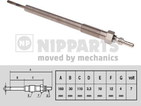 Nipparts N5713017 - Glow Plug autospares.lv