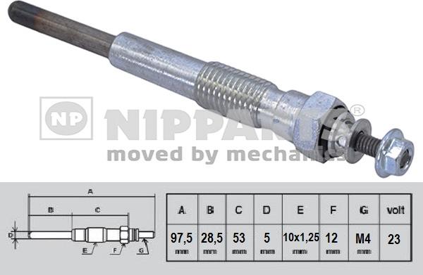 Nipparts N5712030 - Glow Plug autospares.lv