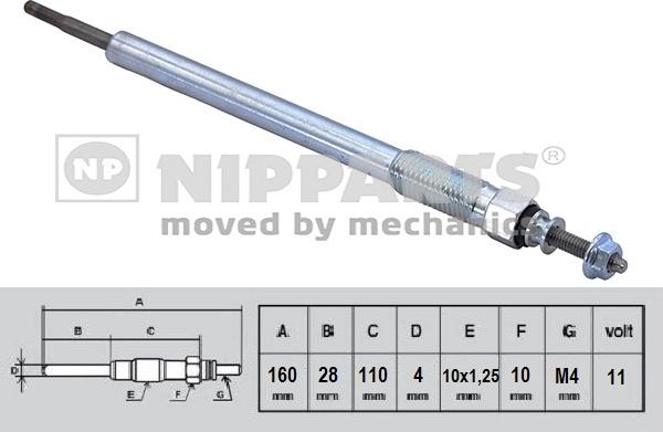 Nipparts N5712031 - Glow Plug autospares.lv