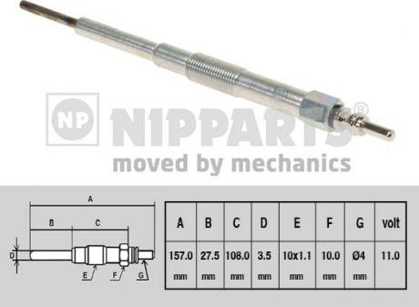 Nipparts N5717000 - Glow Plug autospares.lv