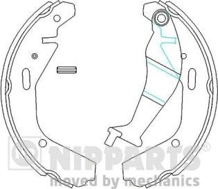 Nipparts N3508028 - Brake Shoe Set autospares.lv