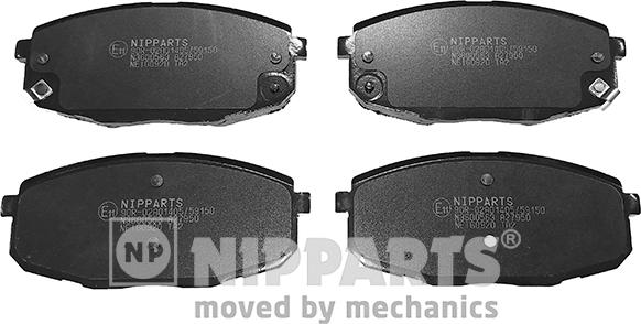 Nipparts N3600563 - Brake Pad Set, disc brake autospares.lv