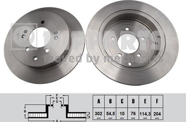 Nipparts N3310533 - Brake Disc autospares.lv