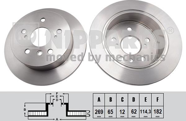 Nipparts N3312089 - Brake Disc autospares.lv