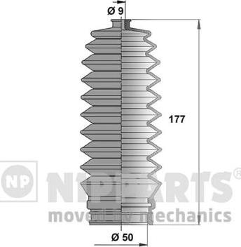 Nipparts N2844021 - Bellow Set, steering autospares.lv