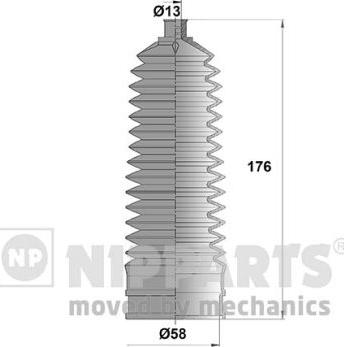 Nipparts N2844028 - Bellow Set, steering autospares.lv