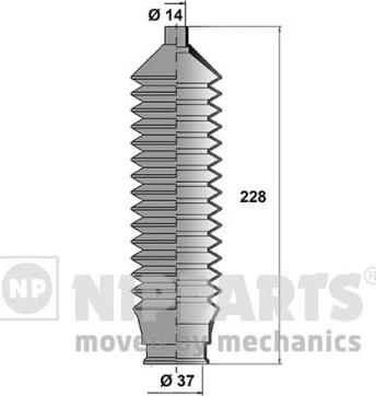 Nipparts N2843014 - Bellow Set, steering autospares.lv