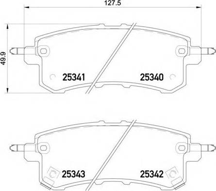 NISSAN D40601LB8E - Brake Pad Set, disc brake autospares.lv