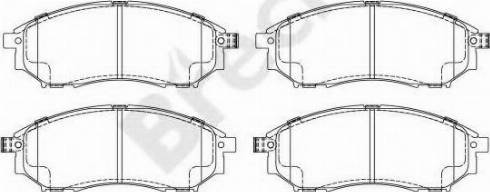 NISSAN D1060-1BN0A - Brake Pad Set, disc brake autospares.lv