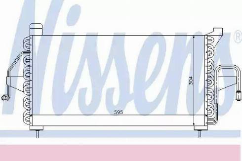 Nissens 94436 - Condenser, air conditioning autospares.lv