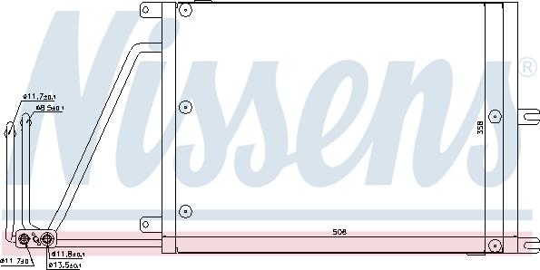 Nissens 94623 - Condenser, air conditioning autospares.lv