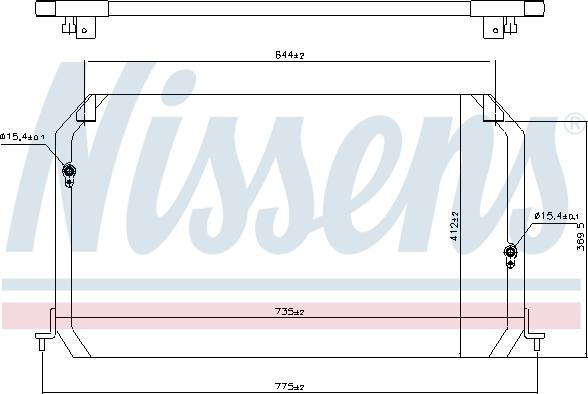 Nissens 94056 - Condenser, air conditioning autospares.lv