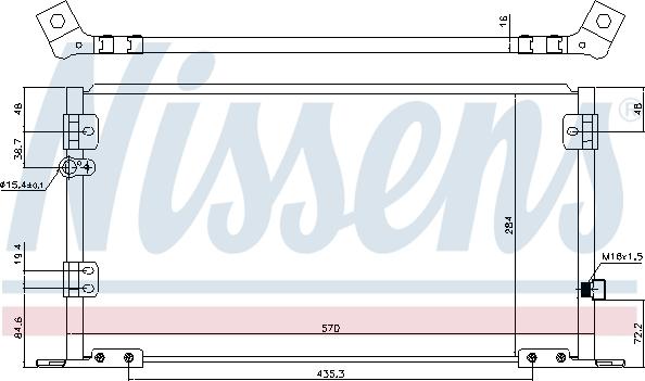 Nissens 940608 - Condenser, air conditioning autospares.lv