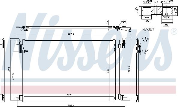 Nissens 940685 - Condenser, air conditioning autospares.lv