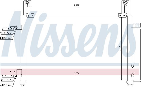 Nissens  940009 - Condenser, air conditioning autospares.lv